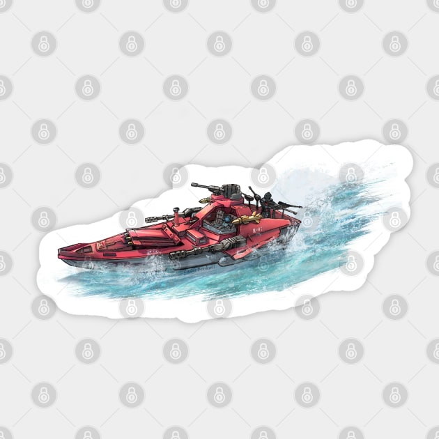 Cobra Moray Hydrofoil is on the Attack! Sticker by CastleBroskull